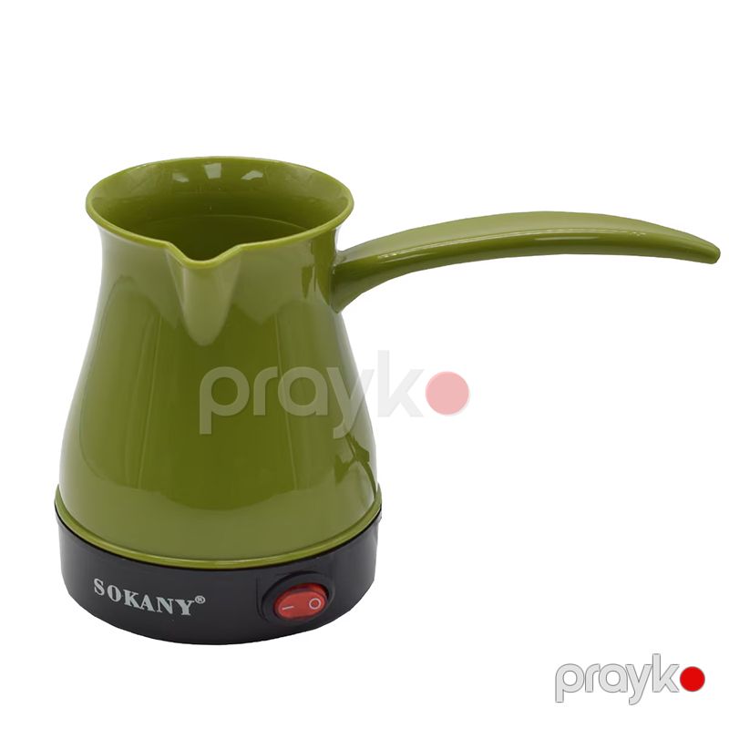 Paslanmayan Polad Qəhvə Çaydanı 600VT Sokany SK-205 600W Qəhvə Dəmləyici 500ml Deluxe Türk Qəhvə Hazırlayıcı — Digər mətbəx texnikası, Bakı (3)