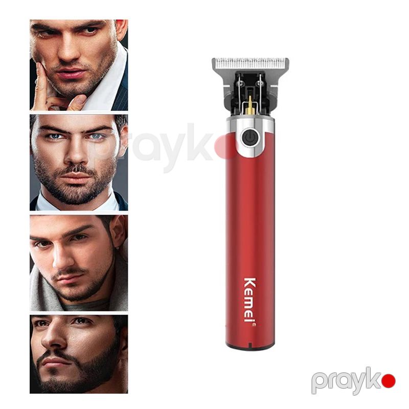 Kemei Professional Elektrikli Saç Qırxan Maşinka Simsiz Saç Kəşmə Maşını Polad Saç Kəsmə Trimmeri — Usturalar, trimmerler və epilyatorlar, Bakı (4)