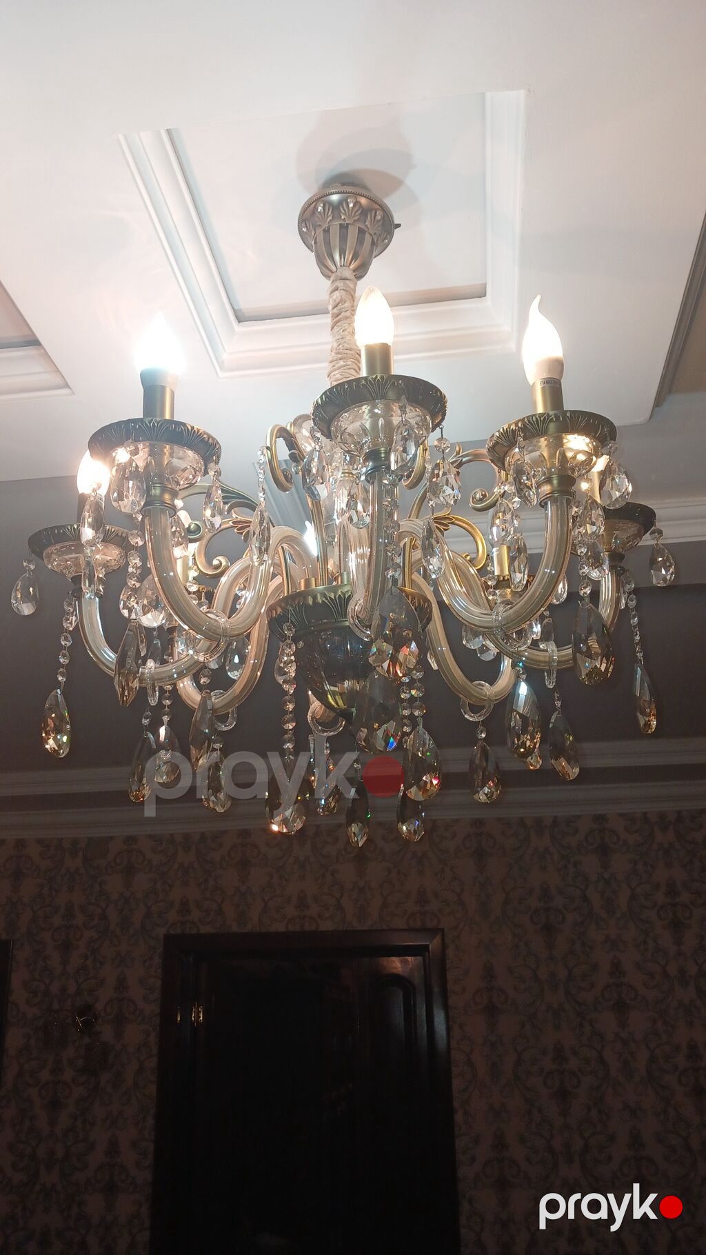 Çılçıraq, 8 lampa, Metal — Tavan is?qlar? v? cilc?raqlar, Gəncə (2)