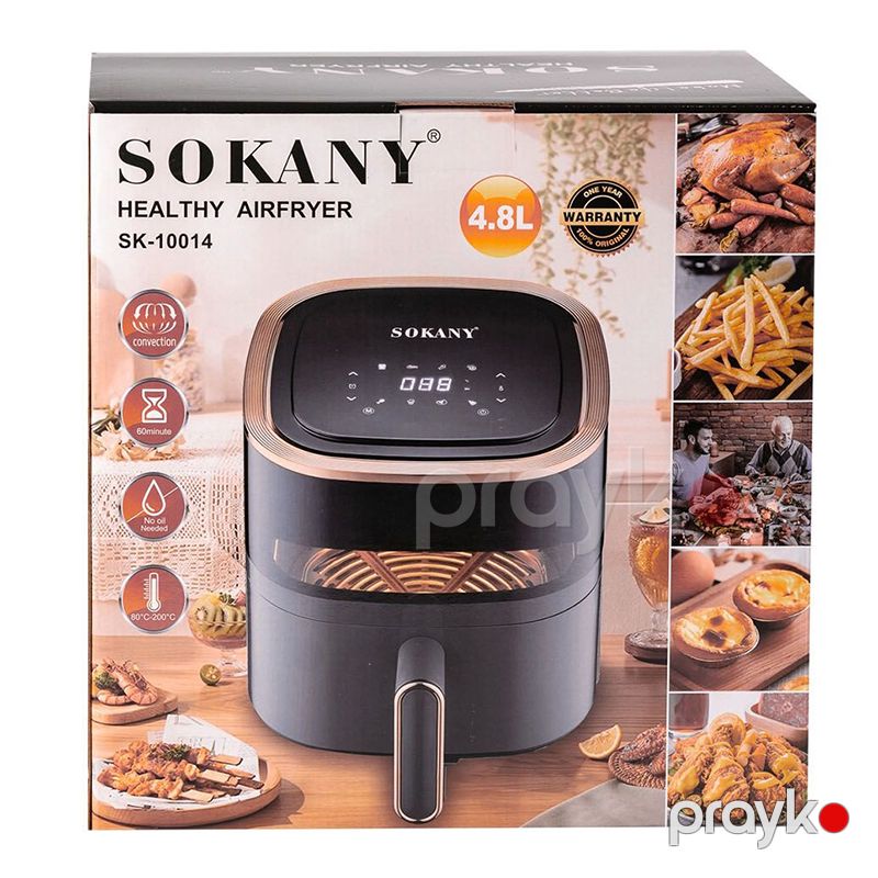 Sokany SK-10014 Çoxfunksiyalı Hava Fritöz-Fritöz 4,8 Litr 1300 Vt Aerogril 4.8L Sokany SK-10014 — Digər mətbəx texnikası, Bakı (7)