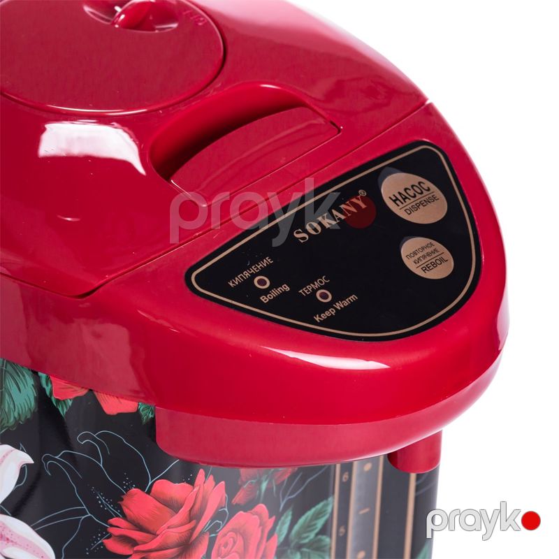 Sokany SK-09053 - Termopot, Paslanmayan Polad, Sürətli Qaynatma, 6.8 litr Tutum, 1600W Güc — Samovarlar, Bakı (3)