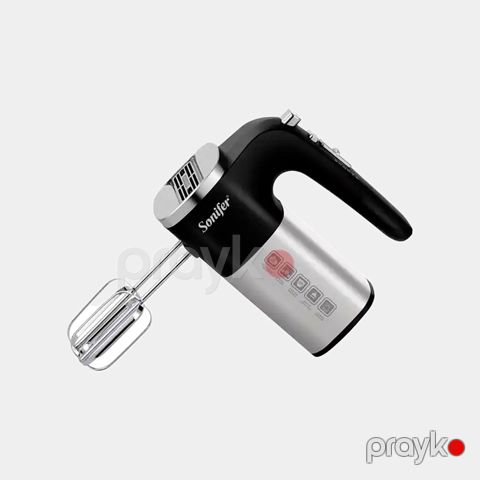 Sonifer SF-7077 Çoxfunksiyalı Əl Mikseri Elektrikli Əl Mikseri Yumurta Çırpıcı Xəmir Qarışdırcı Mikser 500W — Bakı