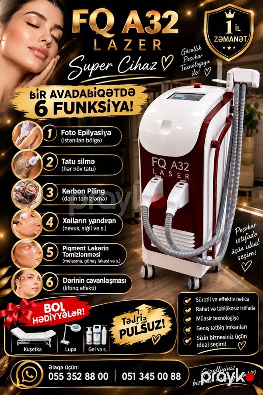 Epilyasiya üçün, Zəmanətlə — Lazer epilyasiya aparatları, Bakı (2)