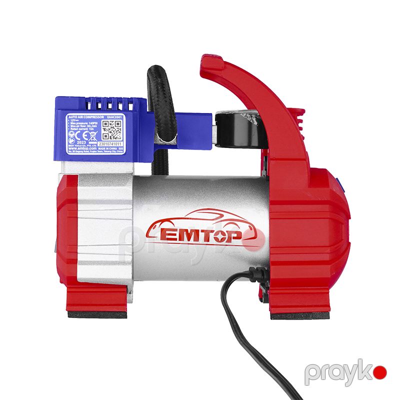 Avtomobil üçün Təkər Şişirdici Emtop Markası Avtomatik Kompressor 12V 10atm Emtop EAAC3501 Mini Hava Kompressoru 10A 12V — Mallar, Bakı (2)