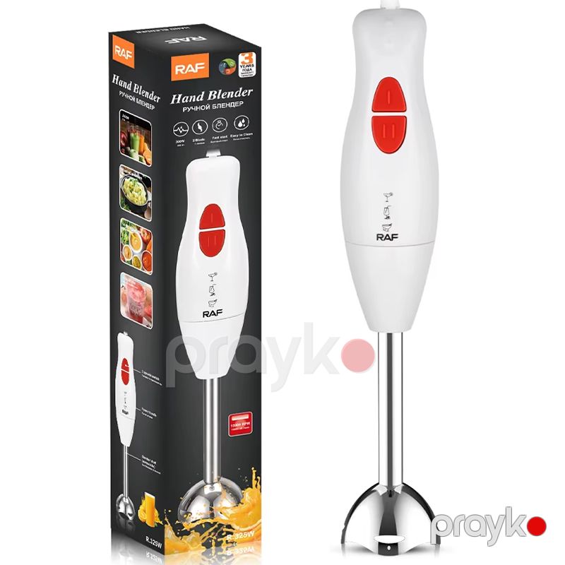 RAF R.325W - 1000W Dəyişkən Sürətli Əl Blenderi, Körpə Qidası Emalı üçün Məişət İstifadəsi üçün Çoxfunksiyalı Əl Blenderi, Paslanmayan Polad Bıçaqlar — Blenderlər, xırdalayanlar və mikserlər, Bakı (6)
