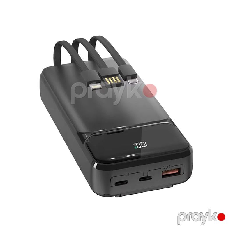 Aspor A316 20000mAh 22.5W Portable Power Bank Fast-Charging Power Bank (Built-in Cables) — Telefonlar və qadjetlər, Bakı (6)