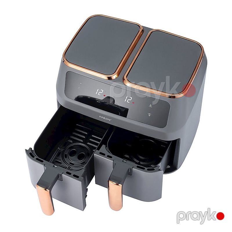 Sokany SK-ZG-8030 Çoxfunksiyalı Elektrikli Qızardıcı İki Hissəli Qızardıcı Airfryer Böyük Tutumlu Airfryer 8L — Digər mətbəx texnikası, Bakı (2)