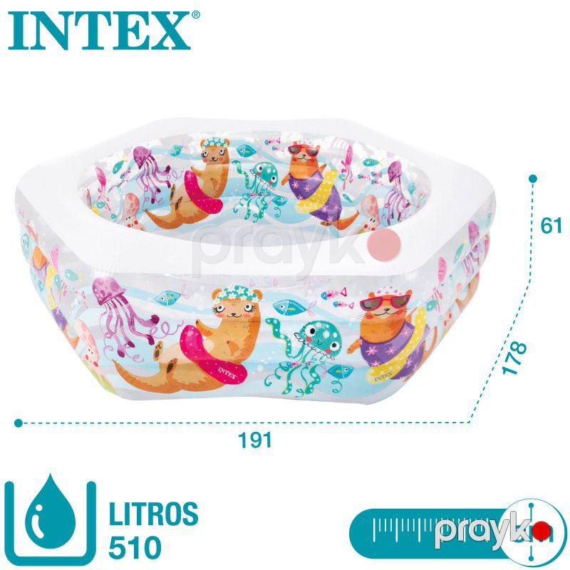 Wet Set Collectıon Uşaqlar üçün Şişmə Hovuz Akvarium Intex 1.91m x 1.78m x 61 sm — İdman, hobi, istirahət, Bakı (2)