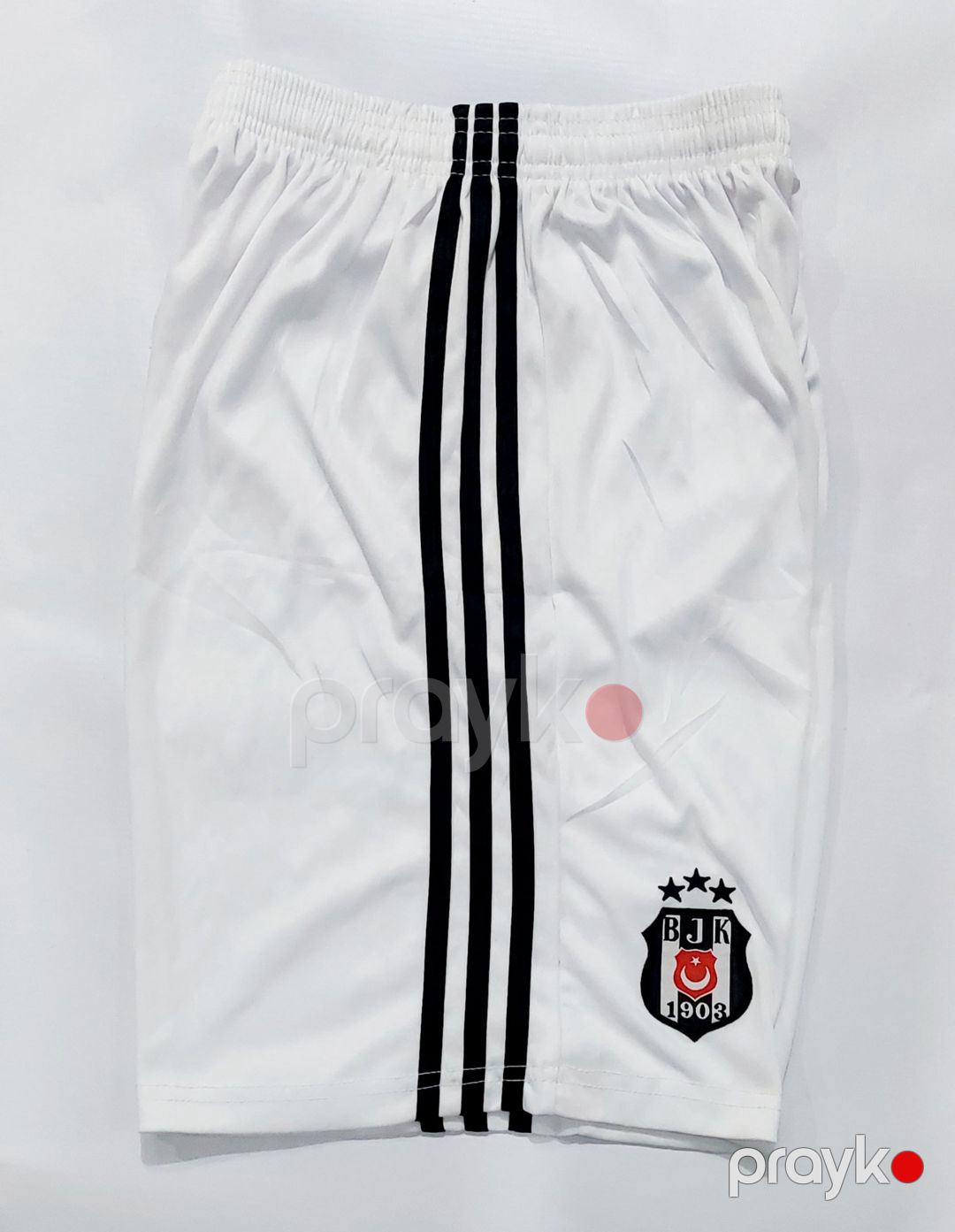 Azarkeşlər üçün şort Beşiktaş JK, ağ/qara, poliester/elastan, ölçü XL — Mallar, Bakı (2)