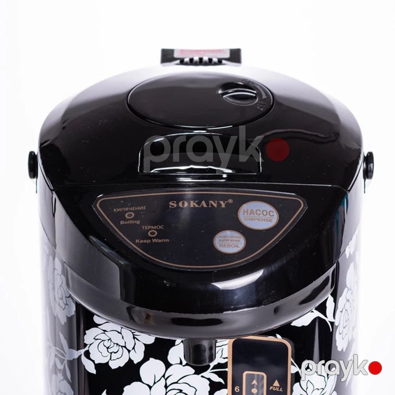 Sokany SK-09057 - Termopot, Paslanmayan Polad Korpus, 6.8 litr Tutum, Güclü və Rahat Elektrik Termopot — Samovarlar, Bakı (5)