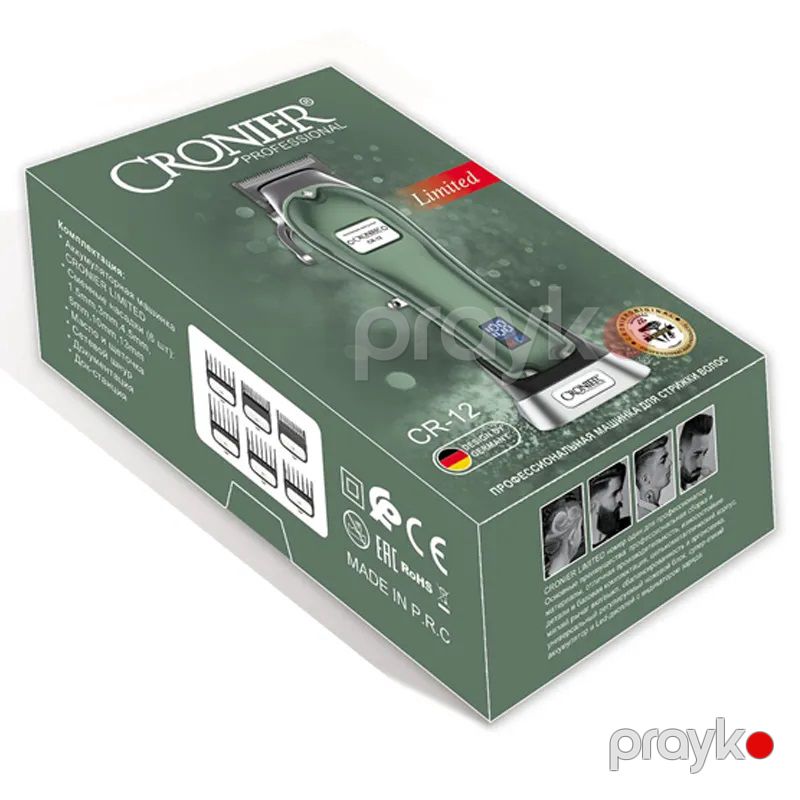 Professional Cronier Simsiz Peşəkar Saç Kəsici Avtomatik Güc Rejmli 2500 mAh Kişi Saç Kəsmə Trimmeri CR12 — Usturalar, trimmerler və epilyatorlar, Bakı (6)