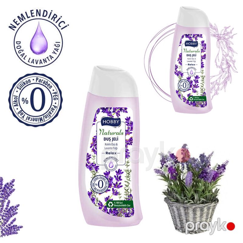 Hobby Naturals Kəklikotu Ekstraktı və Lavanda Yağı Rahatlaşdıran Duş Geli 450 ML Hobby Naturals Relax Duş Jeli — Gözəllik və səhiyyə, Bakı (4)