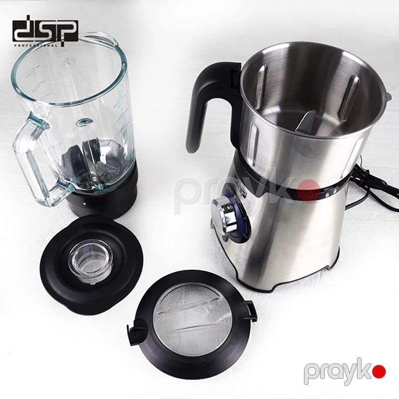 2-si 1 Arada DSP Stasionar Şüşə Mətbəx Blenderi 600W Gücündə Peşəkar 2 Müxtəlif Sürətli Gümüş Qəhvə Dəyirmanı — Blenderlər, xırdalayanlar və mikserlər, Bakı (4)