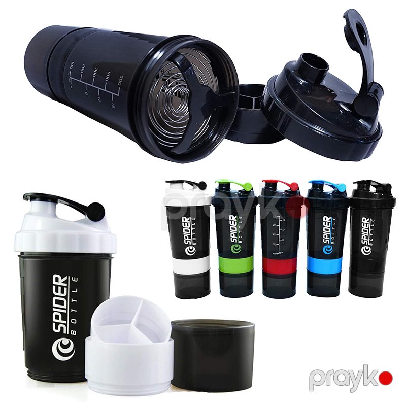 Shaker Bottle İdman Üçün Şeyker Protein Üçün Su Qabı Protein Saxlama Qabı İlə Rengli Şeyker Sports Gym Protein — Termos və termoş, Bakı (4)