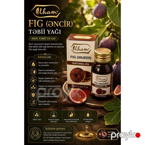 Alham Fig Əncir Natural Oil – Təbii Əncir Yağı 30 ml — Bakı