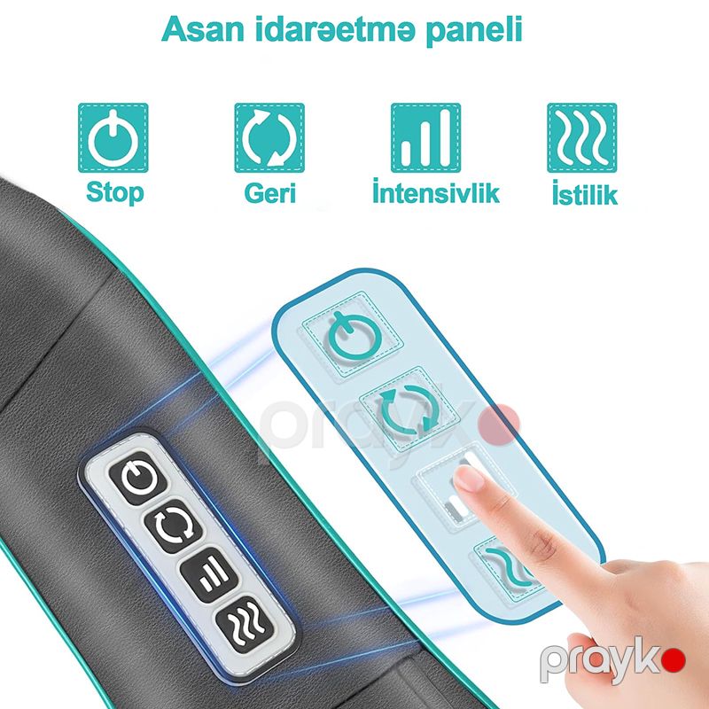 Elektrikli Boyun Masaj Cihazı 4 Funksiyalı Tənzimlənən Funksional Masaj Cihazı — Masaj aparatları, Bakı (3)