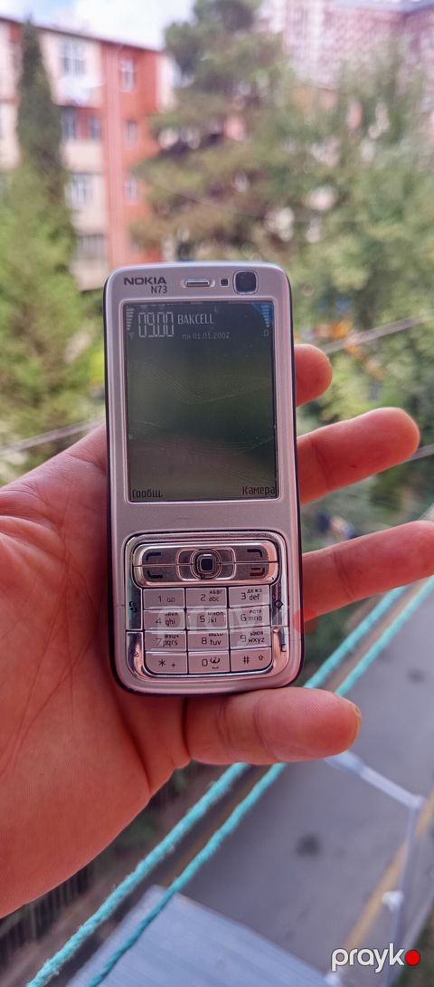 Nokia N73, 2 GB Memory Capacity, rəng - Gümüşü, Düyməli — Bakı