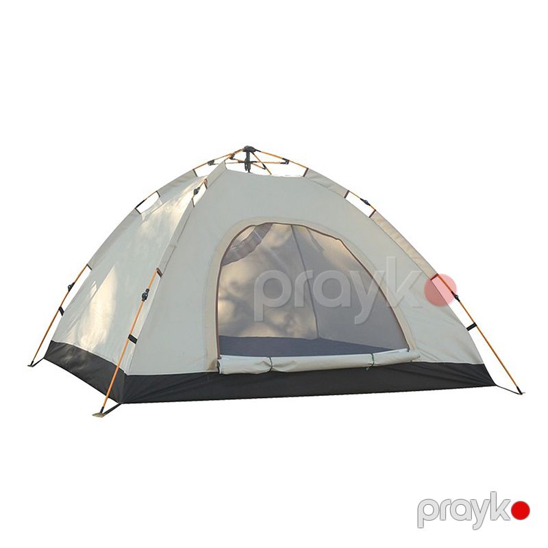 Turist Çadırı Avtomatik Qatlanan Qapılı 4 Neferlik Kamp Çadrı Mavi/narıncı Rengli 200x200x140sm Qapılı Çadr — İdman, hobi, istirahət, Bakı (3)