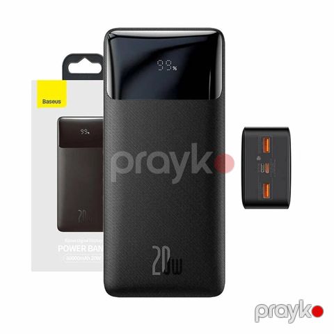 Baseus Bipow Digital Display PPDML-N01 30000 mAh,Black Digital Display 20W Powerbank — Bakı