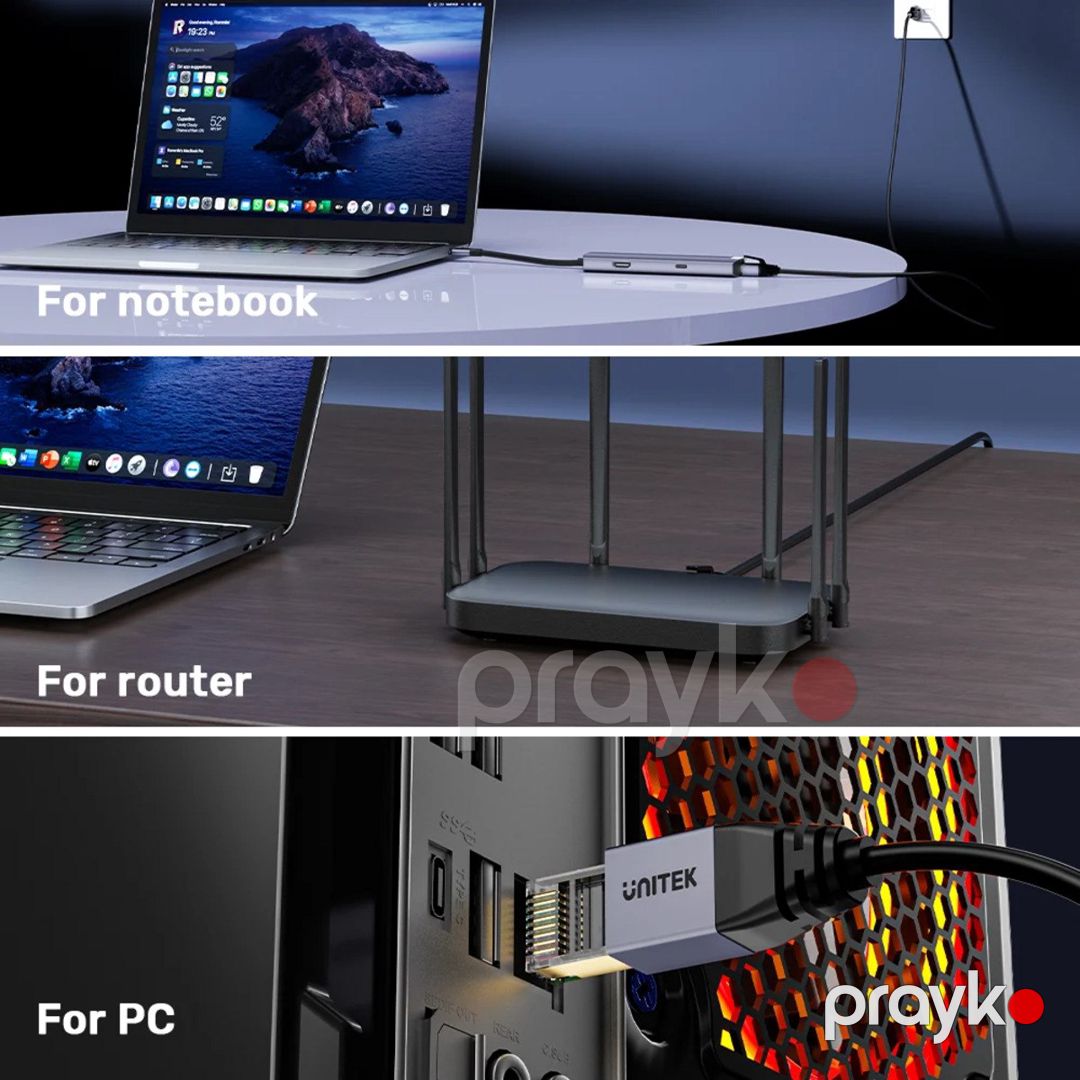 Unitek - Cat 8 Ethernet kabel — yüksək sürətli internet üçün şəbəkə kabeli (Cat 8 standartı) — Periferik cihazlar, Bakı (5)