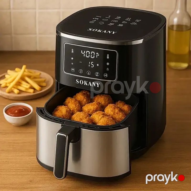 Sokany SK-10052 Hava Fritöz SK-10052 Paslanmayan Polad Fritöz 7L 1700W Çoxfunksiyalı Hava Qril Air frey Fritöz — Digər mətbəx texnikası, Bakı (3)