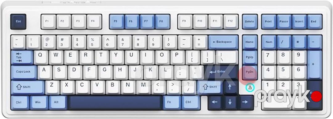 Ajazz AK980 Blue White Dark Blue — Periferik cihazlar, Bakı (2)