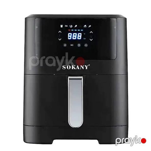 Sokany Rəqəmsal Toxunma Ekranlı Ağıllı Air Frey 8l Hava Firitözü Əvvəlcədən Tərtib edilmiş Reseptli SK-8043 Sensorlu Fritöz — Bakı