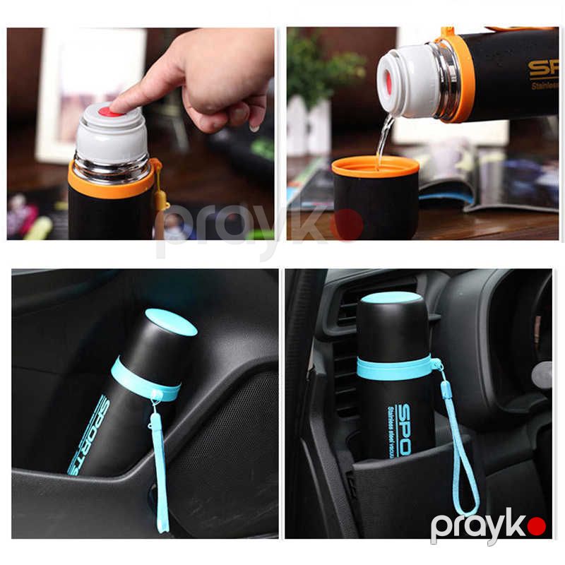 Filtrli Paslanmayan Polad Sport Termos Qəhvə, Çay Şüşəsi 250ml — Termos və termoş, Bakı (2)