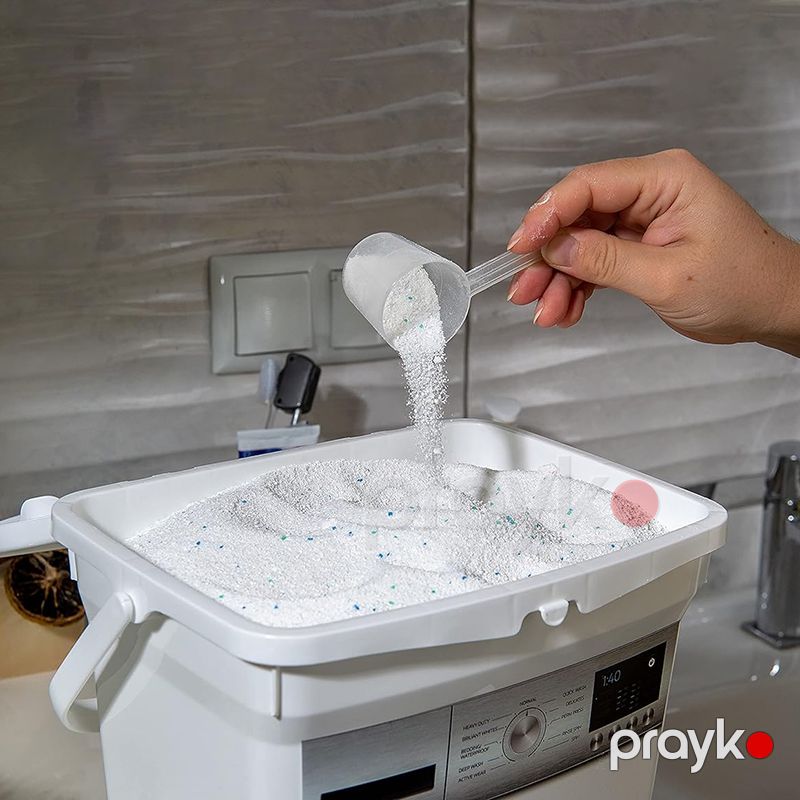 10 L Tutumlu Yuyucu Toz Deterjan Qabı Plastik Paltaryuyan Formalı Yuyucu Toz Saxlama Qabı — Mallar, Bakı (2)