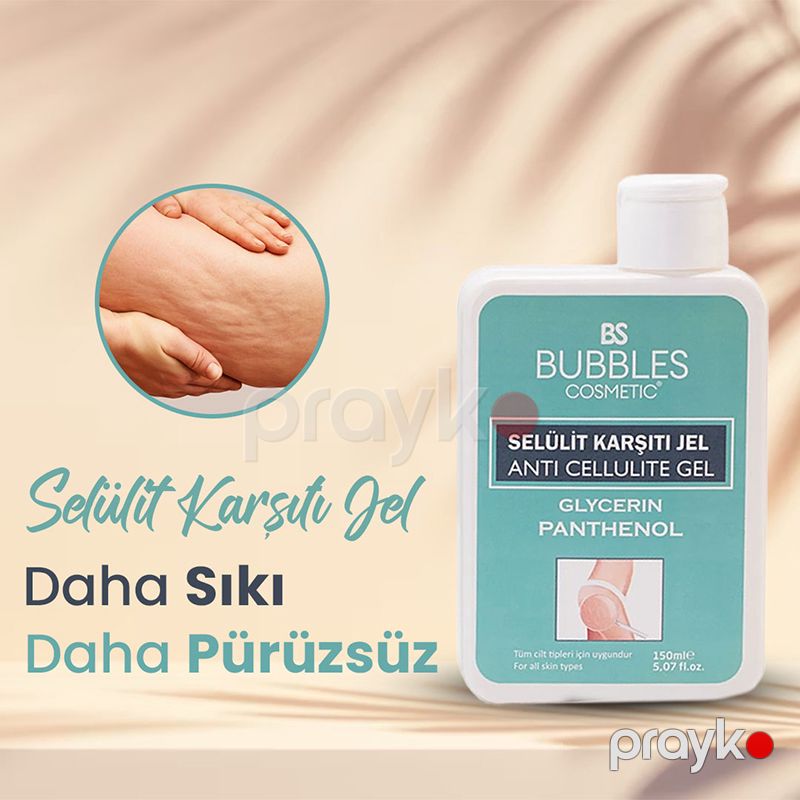 Bs Bubbles Cosmetik Serisindən Dəri Sıxlaşdırıcı Selülit və Çartlaqları Aradan Qaldıran Gel 150ml Selulitə Qarşı krem — Gözəllik və səhiyyə, Bakı (3)