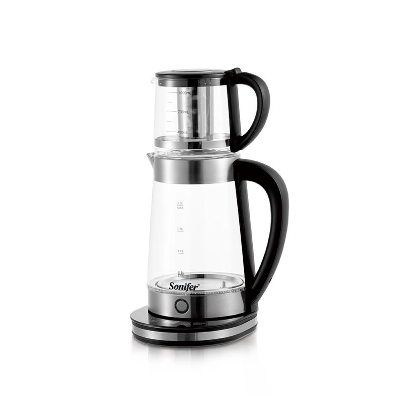 Sonifer SF-2119 Smart Elektrik Çaydan Dəsti Şüşə Çaydan 1,8L Şüşə Çaynik 1,2L — Elektrik çaydanları və termoslar, Bakı (5)