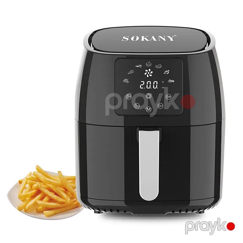Sokany 5L Yapışmayan Çoxfunksiyalı Rəqəmsal Hava Fritözü Yağsız Bişirmə Özəllikli Sürətli Air Fryer SK-8018 — Digər mətbəx texnikası, Bakı (4)