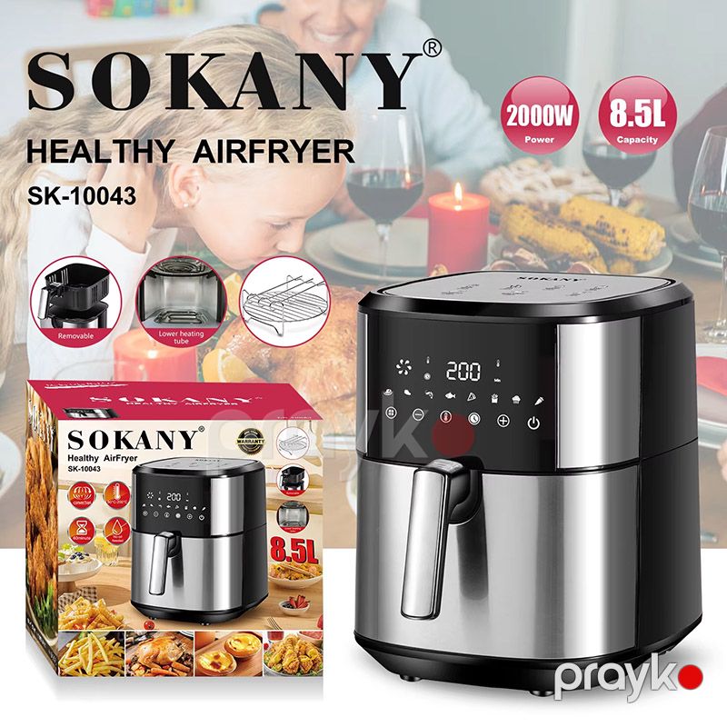 Sokany SK-10043 Elektrikli Qızartma Maşını Fritöz Böyük Tutumlu Airfryer 8,5 L — Digər mətbəx texnikası, Bakı (2)