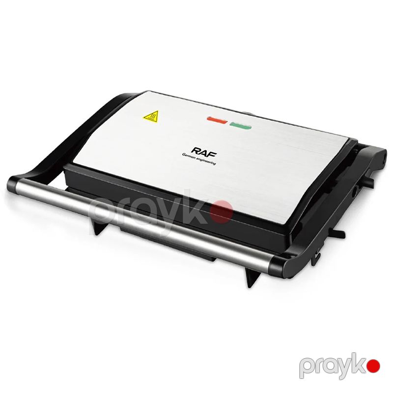 RAF Elektrikli Qril 220V 750W Gücündə Steyk Burger Sendviç Hazırlayıcı Toster 180 Dərəcəli Qeyri-Yapışmayan Qril Toster — Toster və vaflyasıcı, Bakı (3)