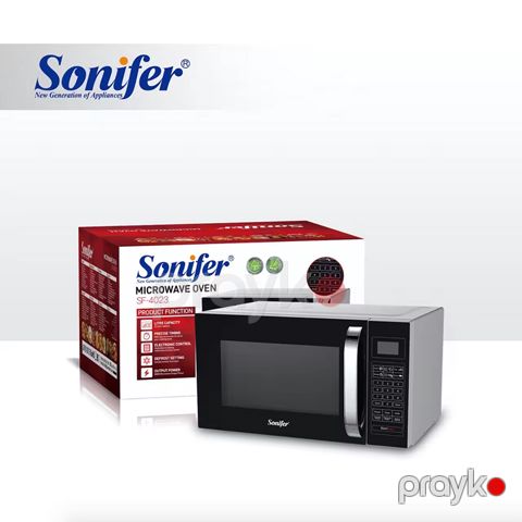 Sonifer SF-4023 Elektrikli Mikrodalğalı Soba Yüksək Keyfiyyətli Soba 800W Gücündə Tutum 23 L — Bakı