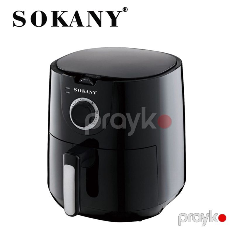 Üstün Keyfiyyətli Sokany Hava Fritözü 5l Tutuma Sahib Çoxfunksiyalı Air Fryer 1500W Gücündə Tənzimlənən Termostat Nəzarəti — Digər mətbəx texnikası, Bakı (3)