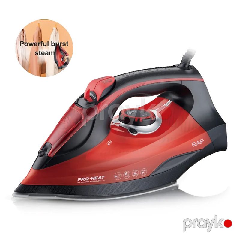 Yüksək Keyfiyyətli Özünütəmizləmə Özəlliyi İlə Elektrikli RAF Buxarlı Ütü 10pcs 2400W Gücündə Peşəkar Buxar Ütüsü — Ev texnikası, Bakı (6)