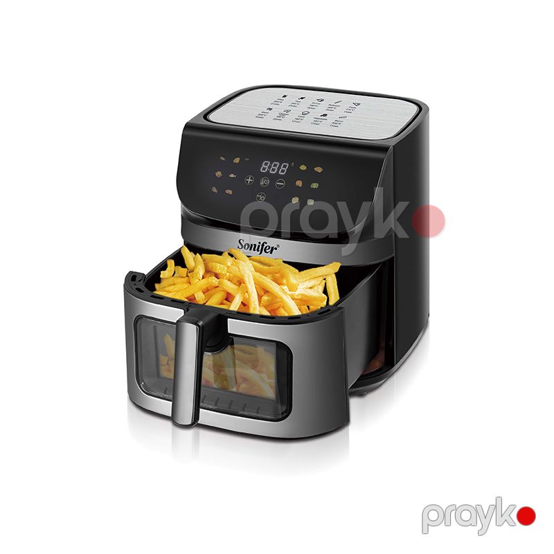 Vizual Pəncərəli Rəqəmsal LED Ekranlı Sonifer SF-1040 Airfryer Yüksək Keyfiyyətli Böyük Tutumlu Elektrikli Hava Qızdırıcısı Fritöz — Digər mətbəx texnikası, Bakı (5)