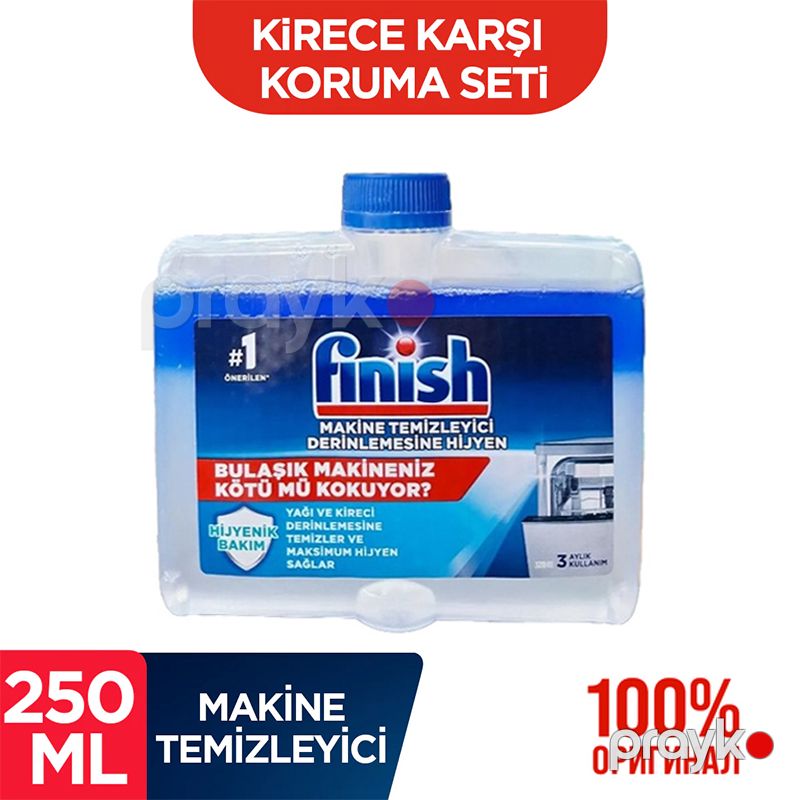 Finish Bulaşık Makinesi Temizleyici Sıvı 250 ml Bulaşık Makinesi Temizleyici Jeli Hijenik Bakım Qabyuyan Maşın Üçün Təmizləyici — Mallar, Bakı (4)