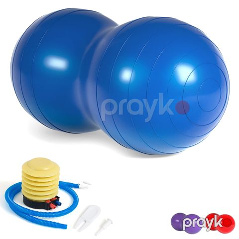 Yeni Oval Formada Yüksək Davamlı DRB Pilates Topu Fıstıq 75 sm Yoga Plates Topu Dəsti — Bakı