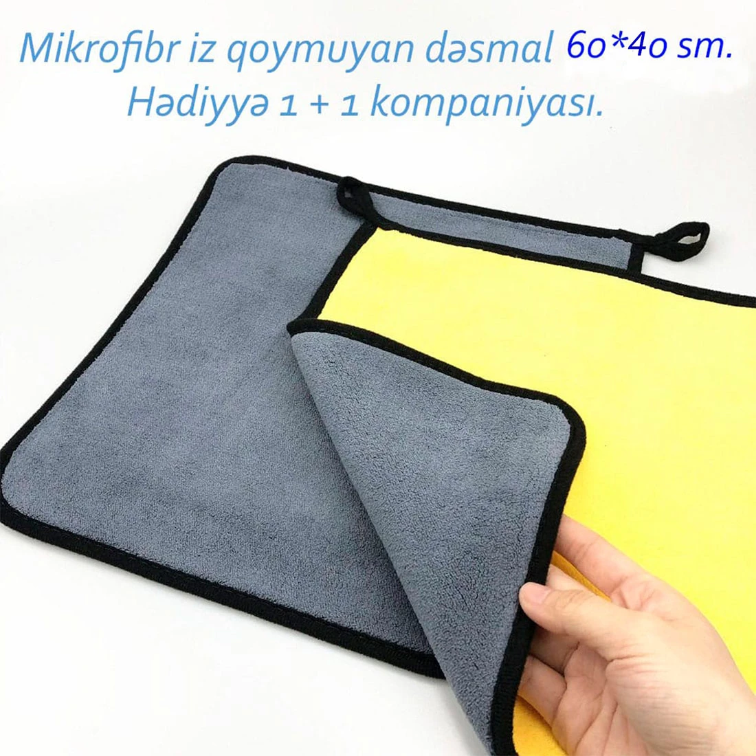 Japon texnoloqiyanan olan və istifadədən sonra iz qoymayan avtomobil dəsmalı. 60*40 sm. Hədiyyə 1 + 1 kompaniyası — Bakı