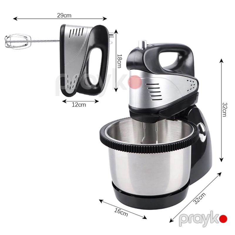 5 Pilləli Keks Xəmir Mikseri 800W Gücündə Stendli Mikser Yüksək Güclü Elektrikli Mikser Dəsti Planet Xəmir Qarışdırıcı — Blenderlər, xırdalayanlar və mikserlər, Bakı (6)