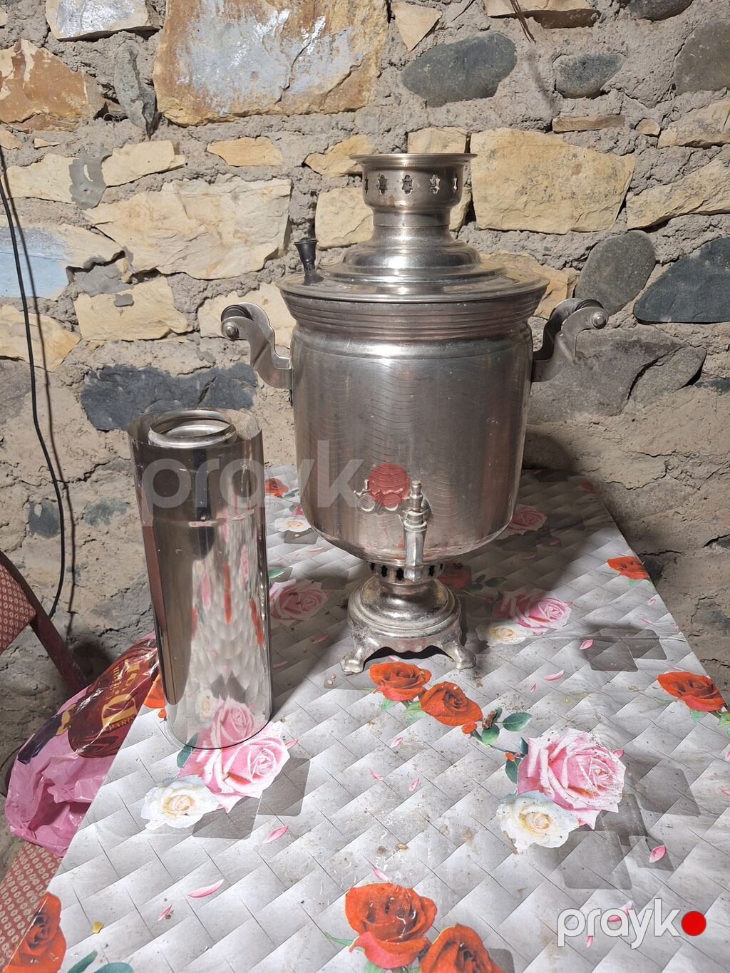 İşlənmiş Od Samovar, 7 l, Ünvandan götürmə — Samovarlar, Gəncə (2)