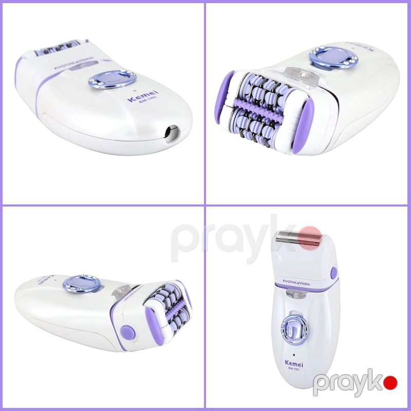 Kemei 3-ü 1-də Elektrikli Epilator Sürətli Şarj Özəlliyi İlə Bütün Bədən Üçün Uygun Epilyator Dəsti — Usturalar, trimmerler və epilyatorlar, Bakı (4)