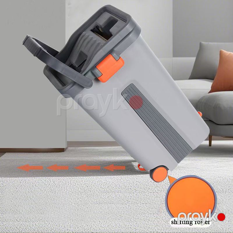 Imaxx - Mop 360° Düz Mop və Vedrə Dəsti Quru Sıxma və Çoxfunksiyalı Yuma — Mallar, Bakı (2)