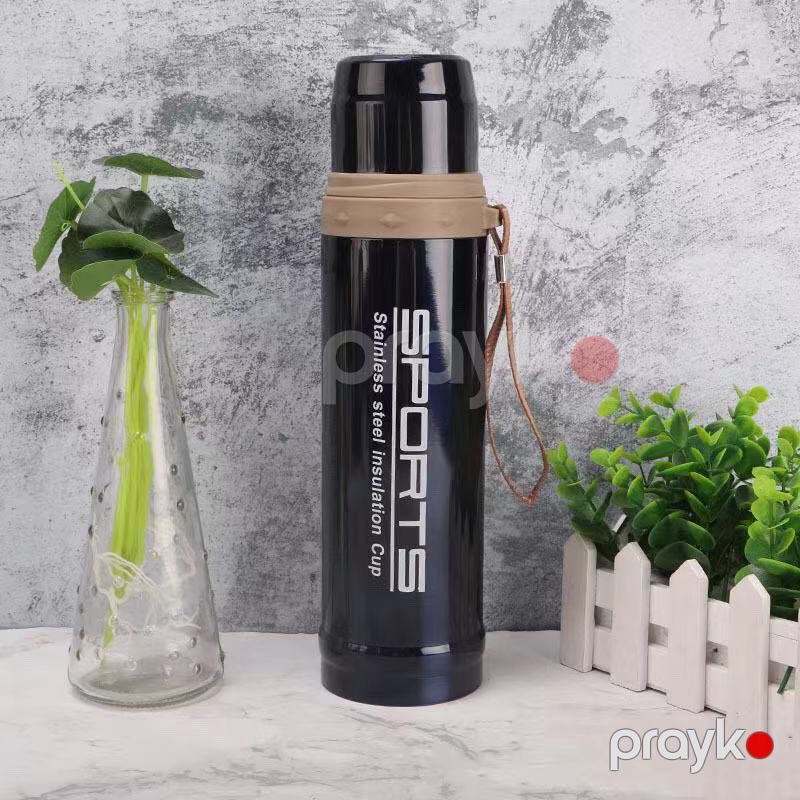 Paslanmayan polad termos kolba, böyük tutumlu 750ML, paslanmayan polad termos, daşımaq asan, qayışlı termos — Termos və termoş, Bakı (8)
