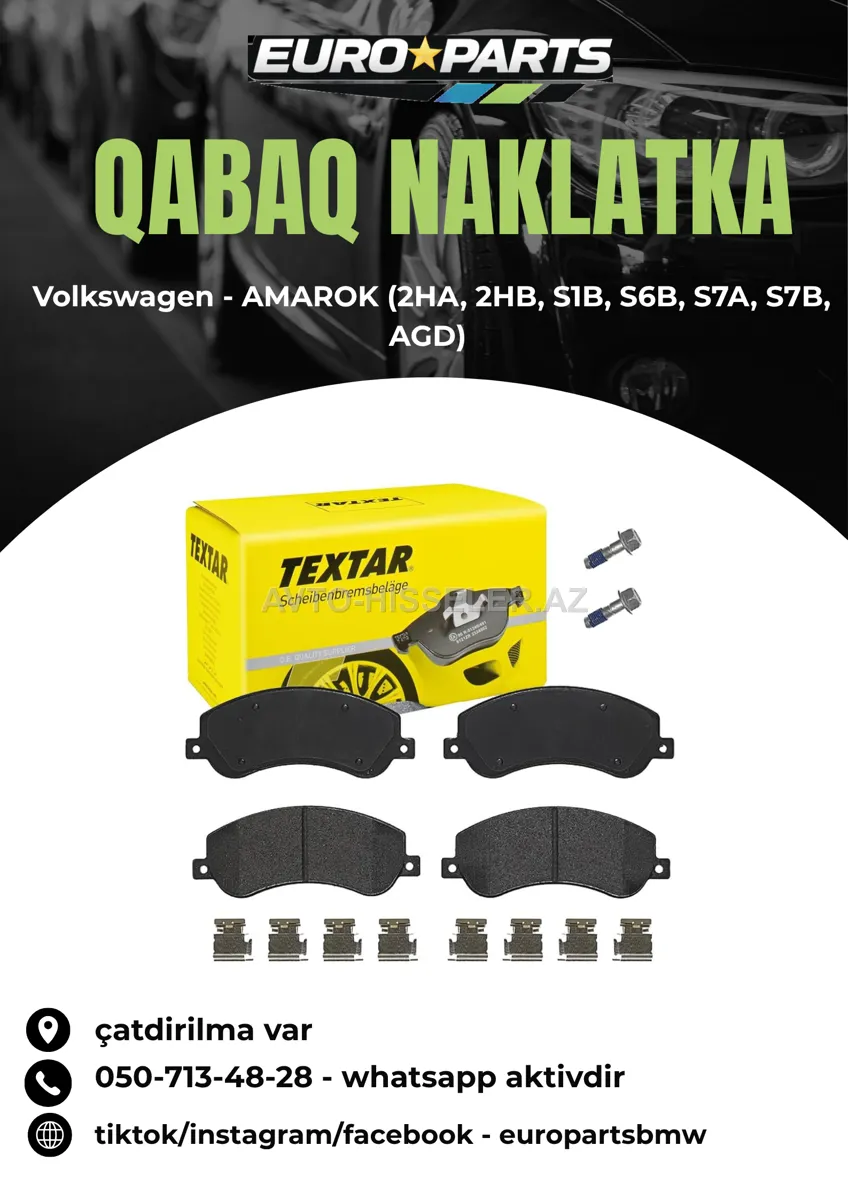 Volkswagen Amarok üçün Textar Qabaq Naklatka — Bakı