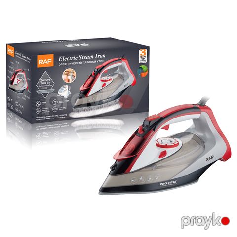 Peşəkar RAF Elektikli Buxarlı Ütü Yapişmaya Qarşı Özəlliyi İlə 2200W Gücündə Professional Anti-calc Keramik Ütü — Bakı