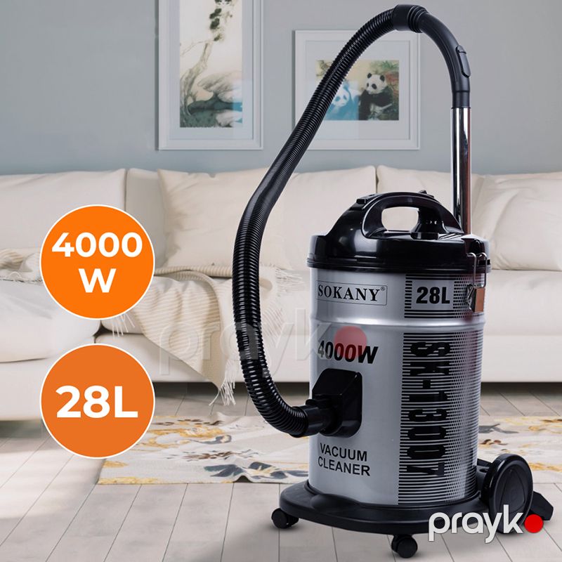 Sokany Vacuum Cleaner 4000W SK-13007 Polad Yüksək Güclü Ev Üçün 28 litr Peşəkar Tozsoran Döşəmə Tozsoran — Tozsoran, Bakı (4)