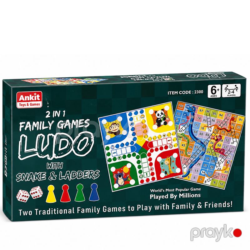 Ludo & Snake & Ladders 2-si 1-də Ailəvi Stolüstü Oyun — İdman, hobi, istirahət, Bakı (2)